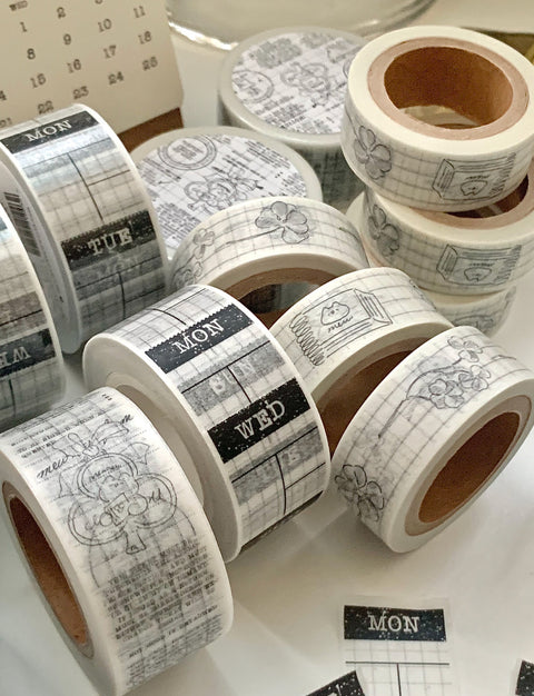 Weekly Easy Cut Masking Tape