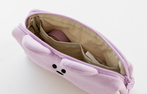 Momossi Bear Cushion Pencil Pouch [3colors]