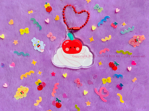 Cherry Acrylic Diary Charm | Key Rings