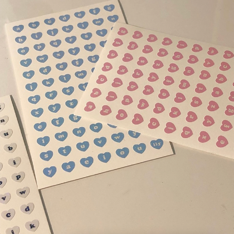 Sparkly Alphabet Sticker [4colors]