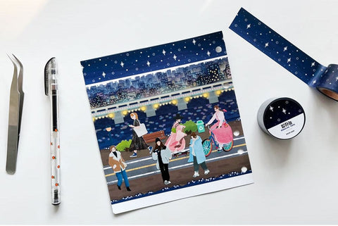 Masking Tape 25mm [The Night Sky]