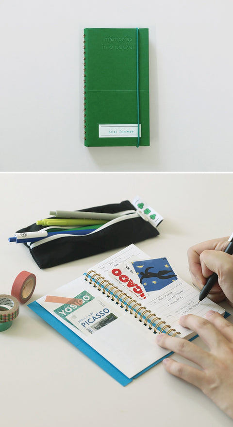 Memories in a Pocket Notebook ver.2 [2colors] | Archiving Notebook | Storage