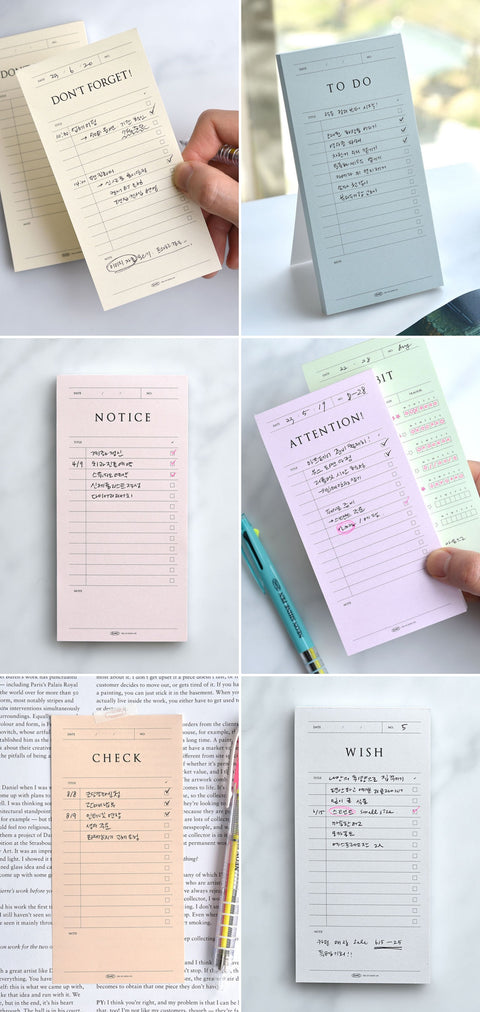 Pop-up Memo Pad Sign [24types]