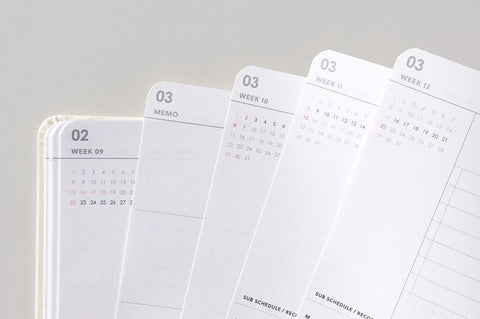 2026 A Piece of Weekly Planner [5colors]