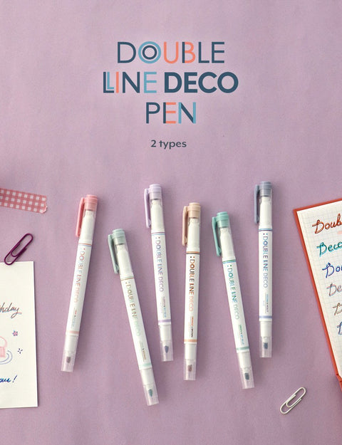 Double Line Deco Pen [2types] | Highlighter