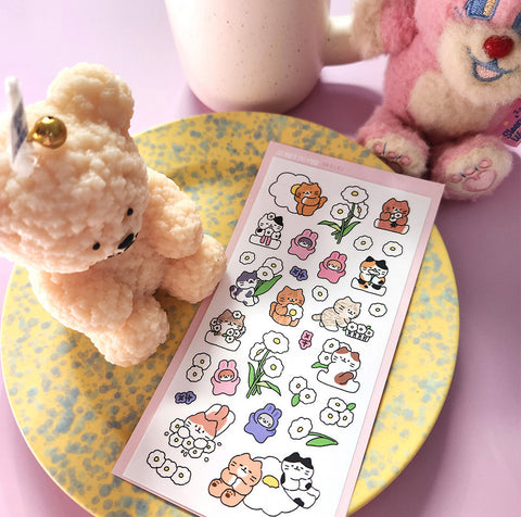 Daisy Seal Sticker | Kitty