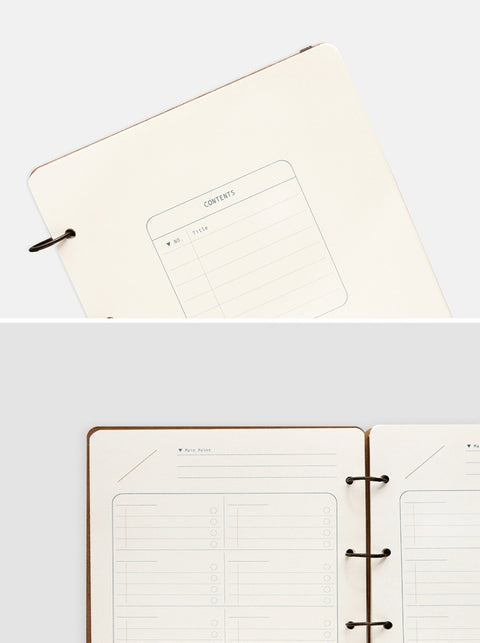 Open Book Monthly Diary ver.2 M [2colors] | Monthly Planner