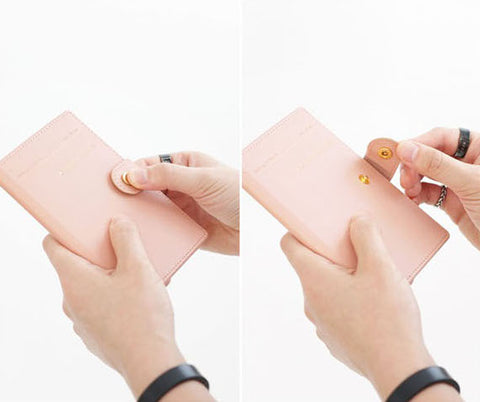 iconic Snap Passport Case [Pink] | Anti Skimming