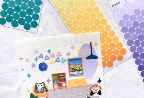 Deco Seal Sticker _ Sparkle [6colors] | Planner Deco Sticker