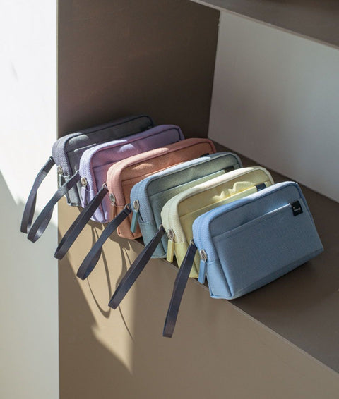Multi Pocket Long Pouch v.2 [6colors] | Pen Pouch | Daily Pouch | Makeup Pouch