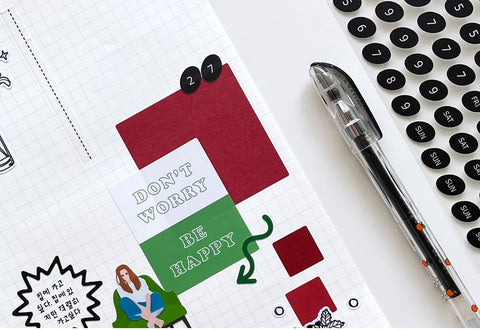 Black Ellipse Day Seal Sticker | Deco Sticker