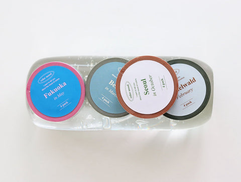 Slim Masking Tape 4PCS [4types] | Mood in Travel