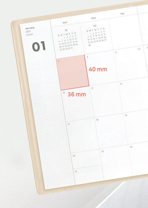 2027 The Planner L Monthly Planner [4colors]