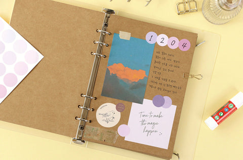 A5 6Rings Planner Inserts [4colors] | Thick Paper | Diary Inserts