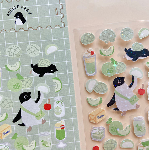 Seal Sticker [Penguin & Melon Bread]