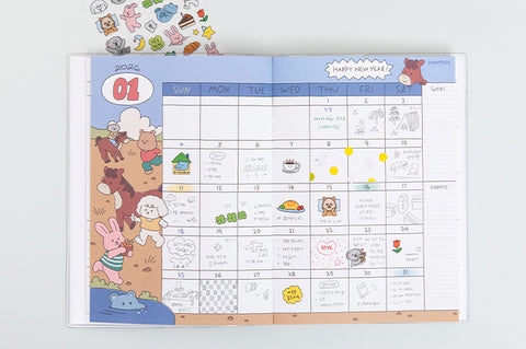 2026 My Buddy Weekly Planner [3colors] | 2026 Weekly Diary