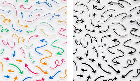 Deco Seal Sticker [Thin Arrow]
