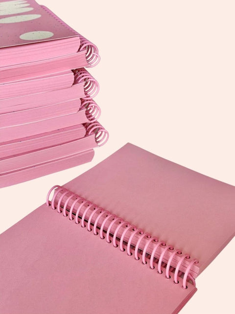 Pink Snow Blank Notebook