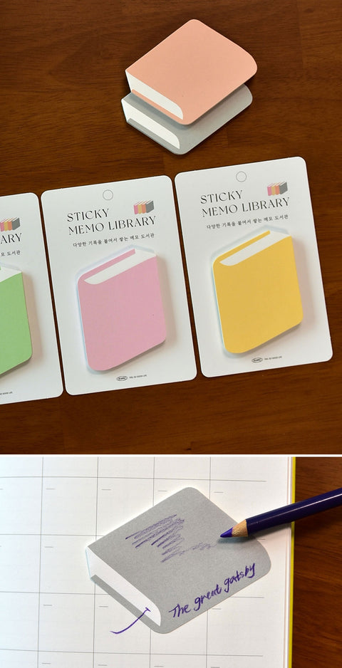 Sticky Memo Library [8colors] | Book Sticky Note