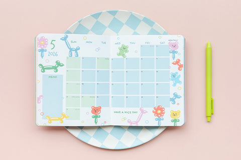 2026 Jelly Bear Weekly Diary [3types] | 2026 Weekly Planner