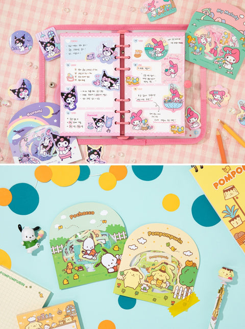 Sanrio Glitter Sticker Pack [8types]