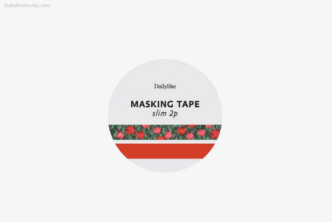 Slim Masking Tape 2p [Flower]
