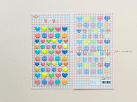 Deco Sticker [Check Heart | Check Circle]