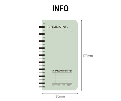 Beginning Vocabulary Notebook [4colors] | Word Book