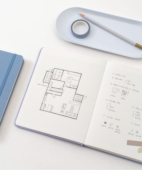 Making Memory Small Wide Square Notebook v.3 [7colors] | Grid Notebook