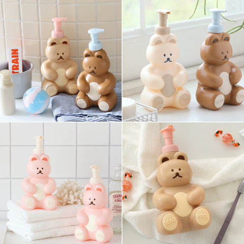 DONATDONAT Bear Liquid Dispenser [4colors] | Shampoo & Shower Gel Dispenser