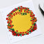 Peony & Trumpet Creeper Seal Sticker [4types] | Deco Sticker