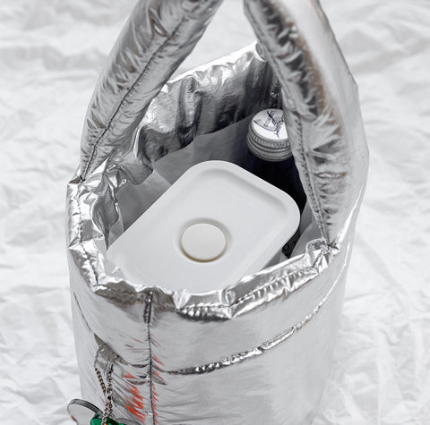 momossi Marshmallow Tote Bag [Silver]