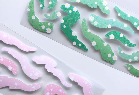 The Scent of Flowers, Grass Seal Sticker [2types] | Deco Sticker
