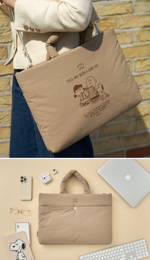 15" PEANUTS Happiness Laptop Pouch Bag [4colors]