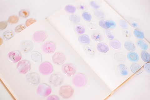 Sealing Wax Sticker [Milky Blue]