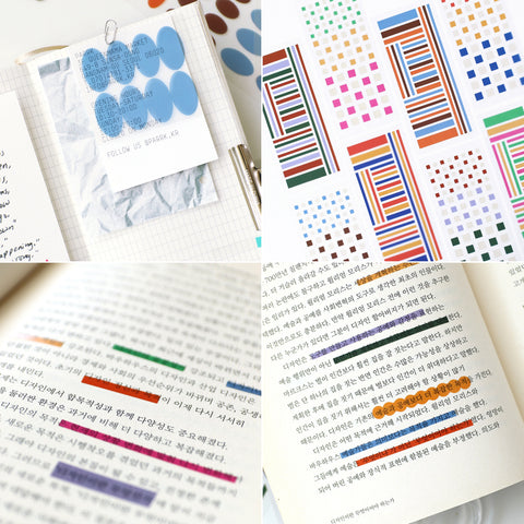 Pigment Transparent Sticker [28types]