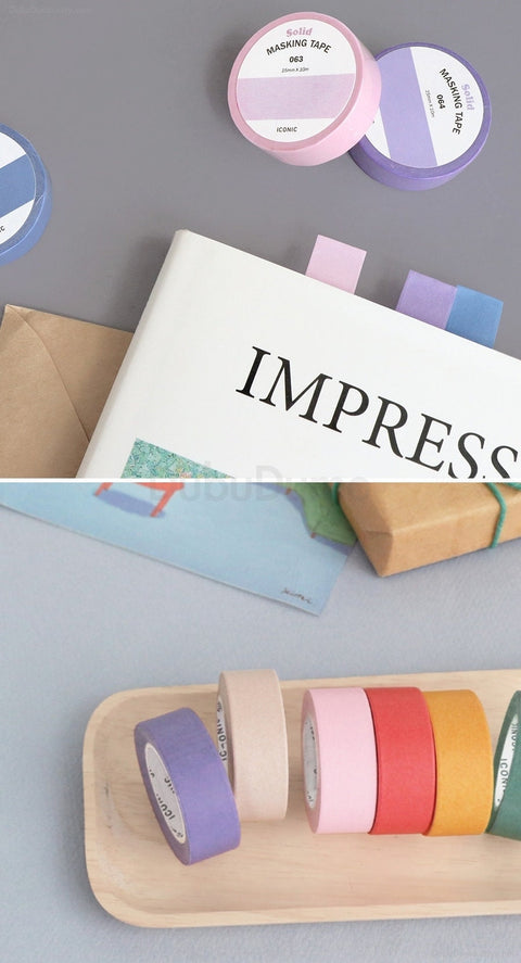 Solid Masking Tape [8colors]