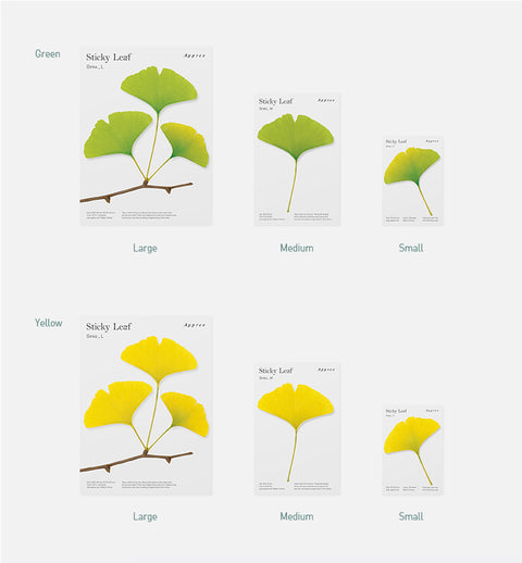 Ginkgo Sticky Notes L [2colors]