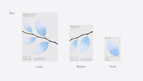 Birch Leaf Tracing Sticky Notes S [2colors]