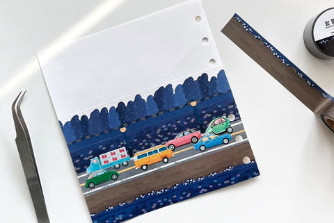 Masking Tape 20mm [The Dirt Road at Night]