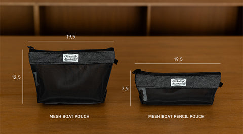 momossi Mesh Boat Pencil Pouch [2colors]