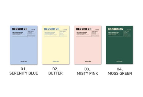 2027 Record On Weekly Planner B6 [4colors]