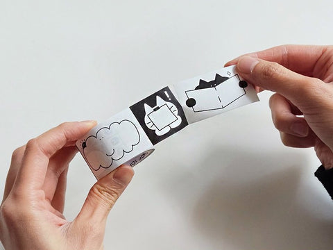 ICONIC Doodle Roll Sticky Notes [4types] | Sticky Memo