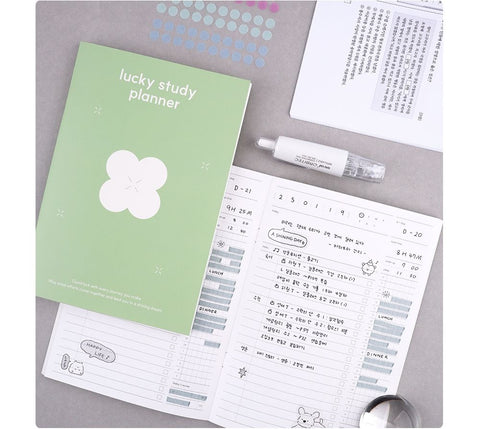 Lucky Study Planner for 1 month ver.2 [4types]