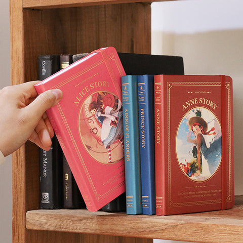 Classic B6 Line Band Notebook [4types] | Alice Story | Prince Story | A Dog of Flanders