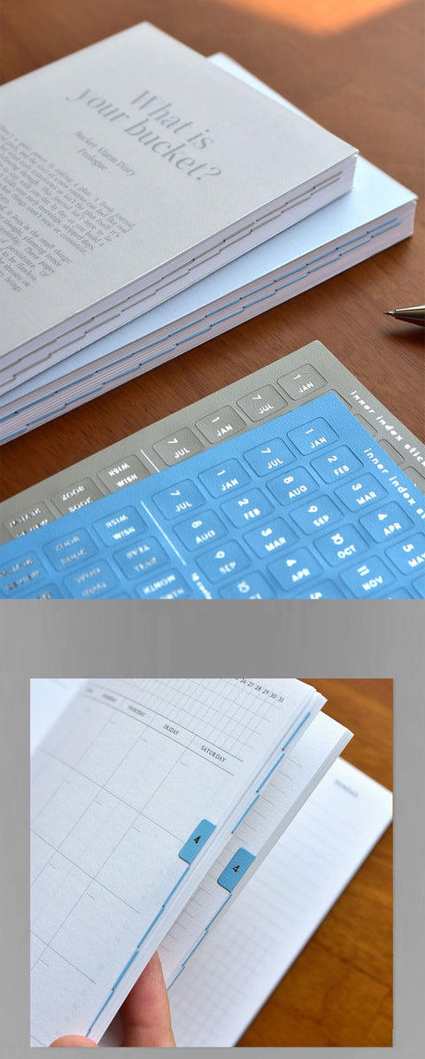 Bucket Alarm Diary [4colors] | Daily Checklist | Bucket List