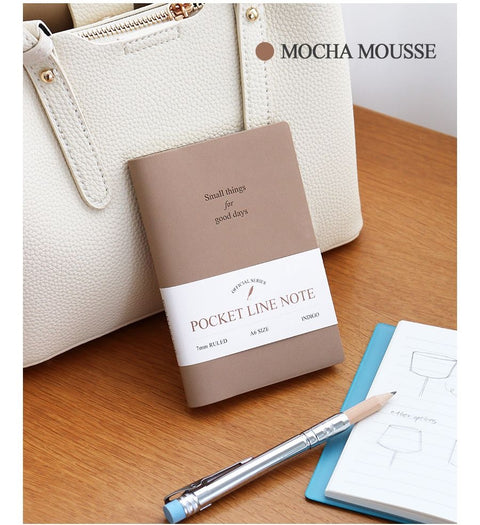 Official A6 Pocket Handy Line Notebook [4colors]
