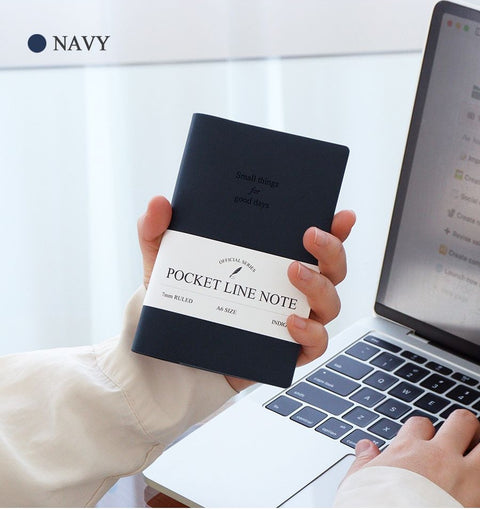Official A6 Pocket Handy Line Notebook [4colors]