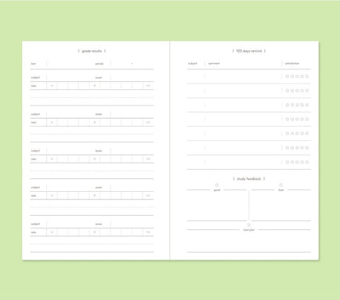 LUCKY Study Planner for 100days ver.2 [4colors]