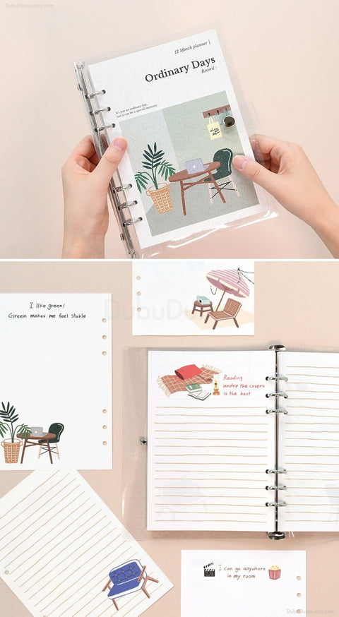 A5 6Ring Weekly Planner Inserts [4types]